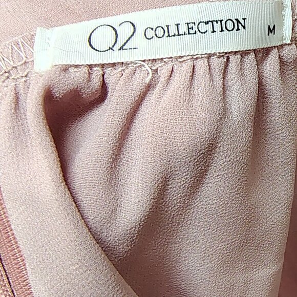 Pink Maxi Dress Medium Ruffle Backless Prairie Bridesmaid Vintage Style 70s 80s - Picture 8 of 9